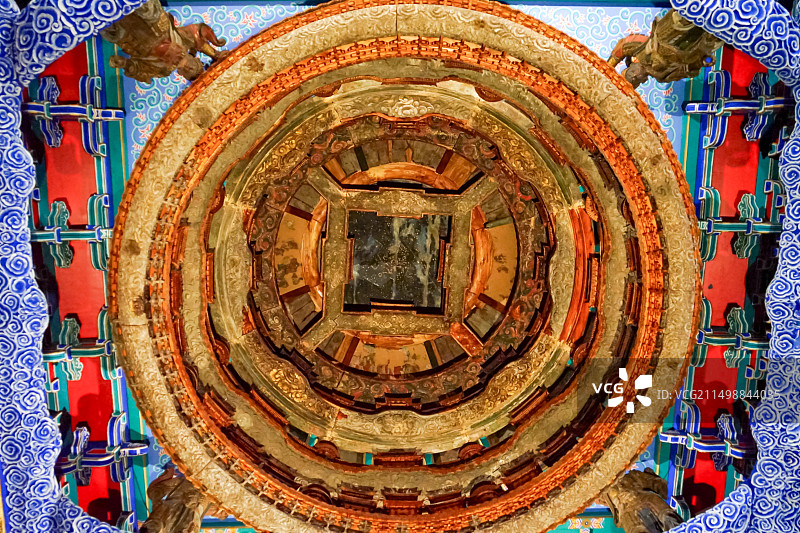 北京古代建筑博物馆 先农坛 隆福寺 星空藻井图片素材