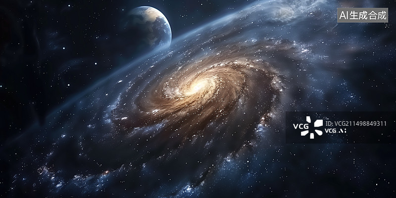 【AI数字艺术】星系外太空图片素材