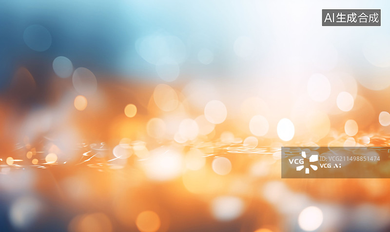 【AI数字艺术】抽象节日模糊散景相机镜头效果光斑背景图片素材