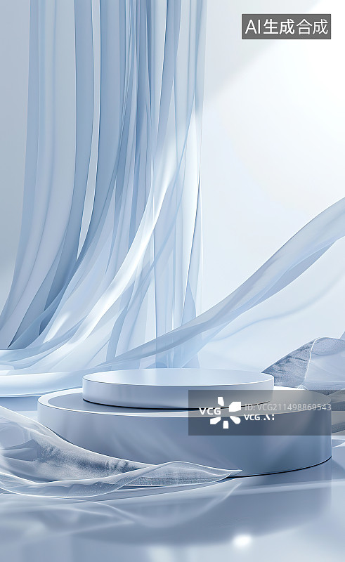 【AI数字艺术】白色背景下的玻璃特写镜头图片素材