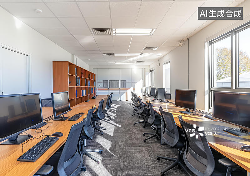 【AI数字艺术】现代化办公室图片素材