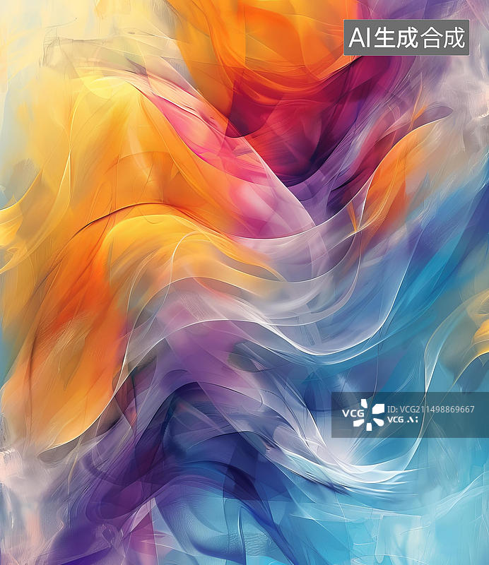 【AI数字艺术】多彩的抽象画图片素材