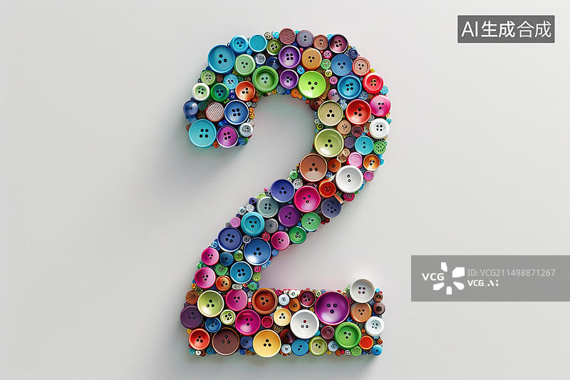 【AI数字艺术】白色背景下彩色字母的高角度视图图片素材