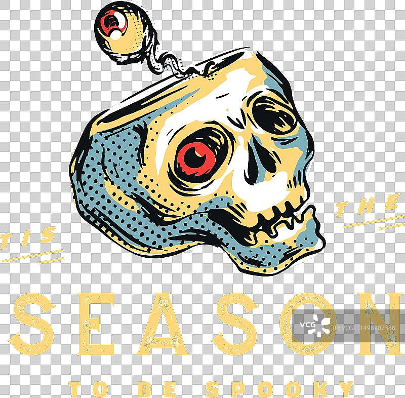 恐怖骷髅徽章图片素材