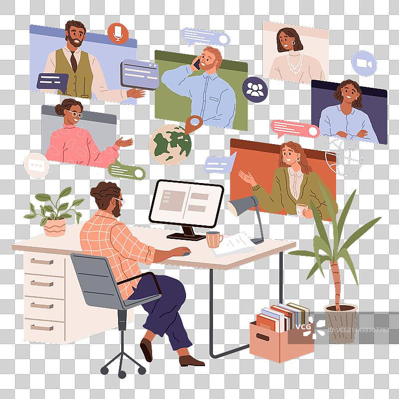 联系我们，与世界保持联通图片素材