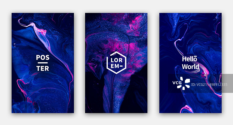 自然抽象流体艺术装饰海报图片素材