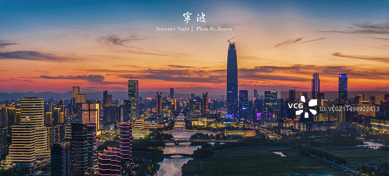 宁波的夏夜限定图片素材