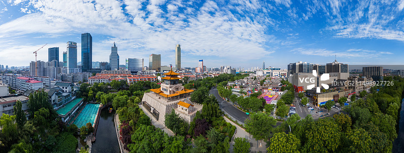 解放阁全景图片素材