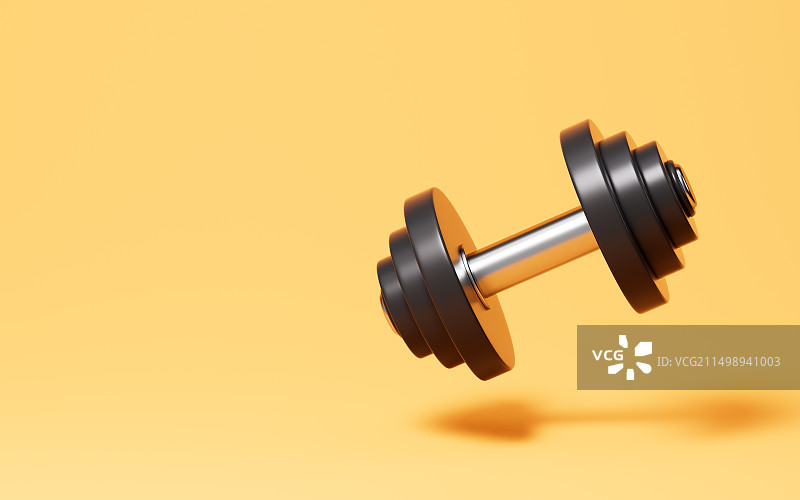 卡通杠铃模型3D渲染图片素材