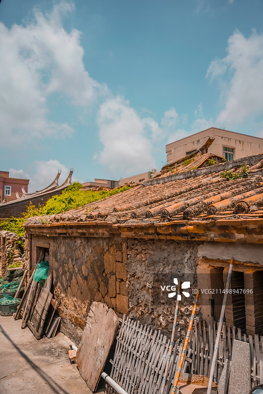 泉州市蟳埔村渔村风情图片素材