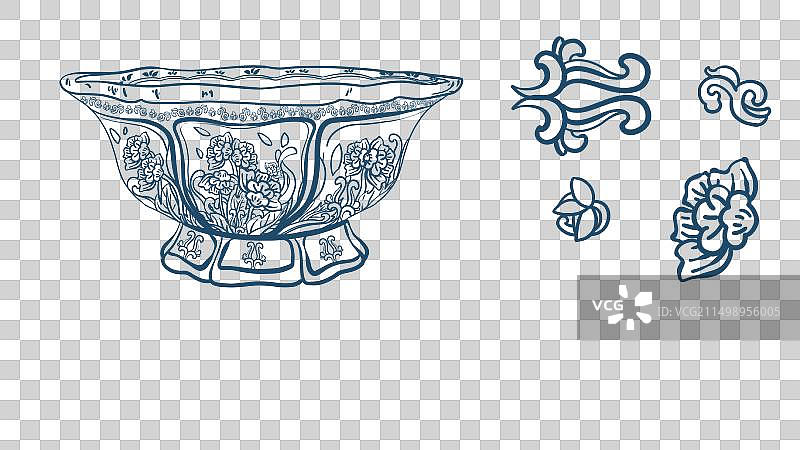 青花瓷碗免扣素材图片素材