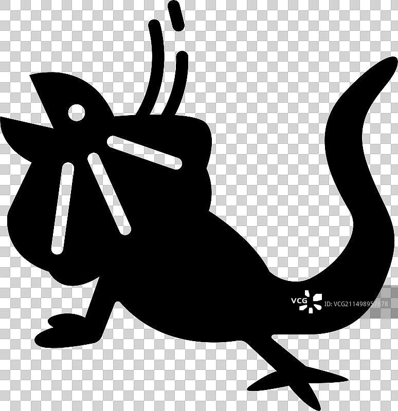 伞蜥蜴图片素材