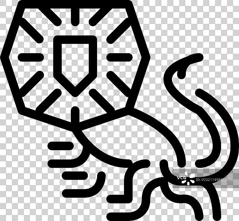 伞蜥蜴图片素材