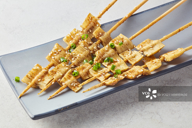 烤牛板筋图片素材