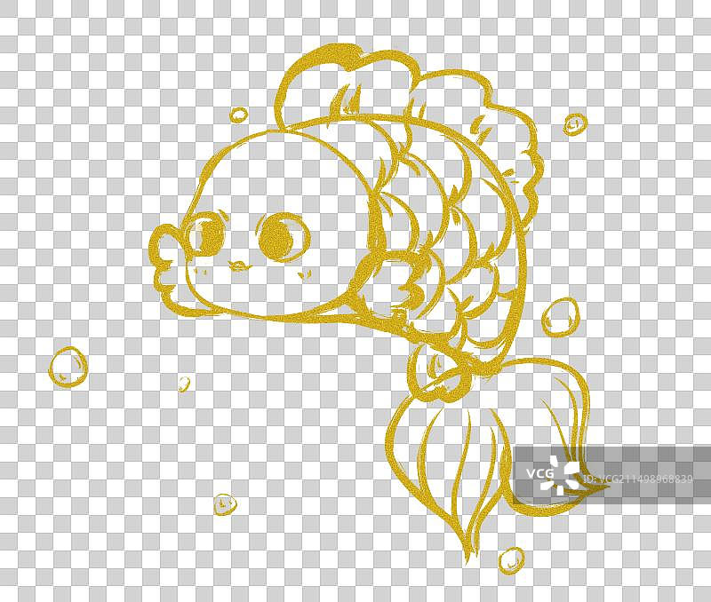 可爱国风金鱼元素图片素材