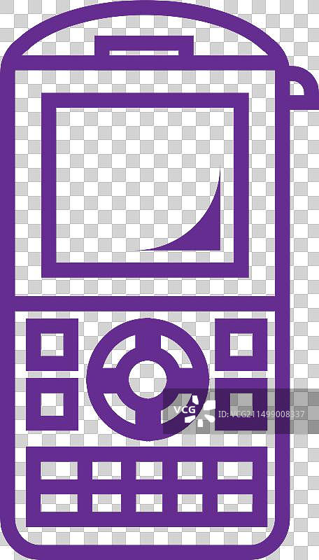 老式按键直板手机图片素材