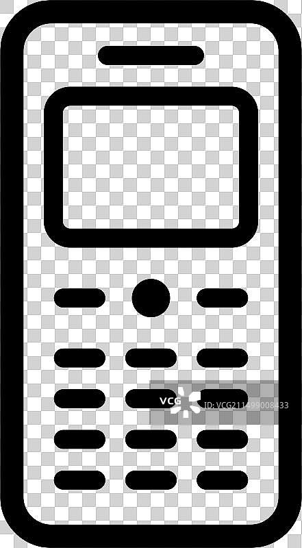 老式按键直板手机图片素材