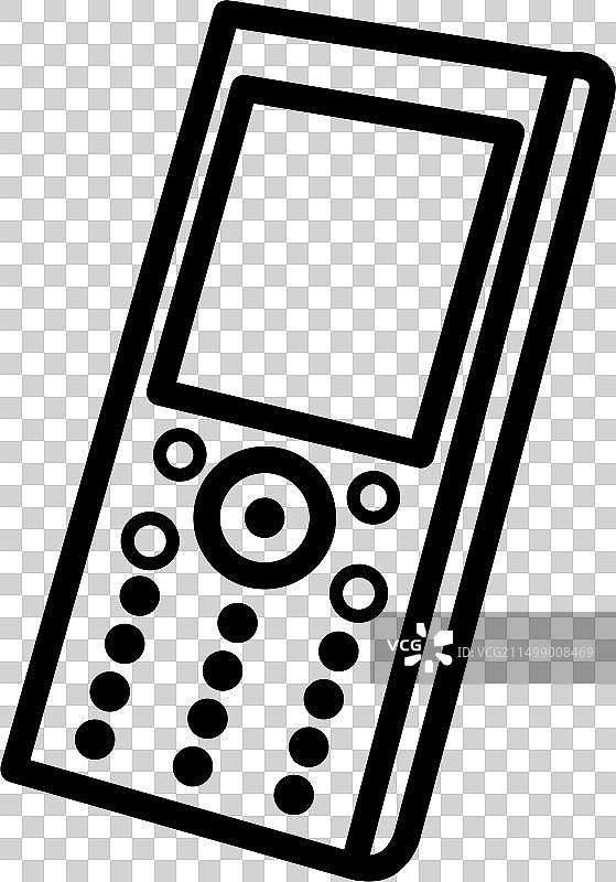 老式按键直板手机图片素材