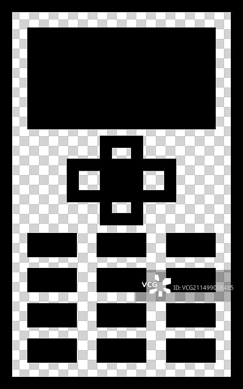 老式按键直板手机图片素材