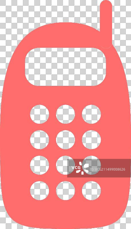 老式按键直板手机图片素材