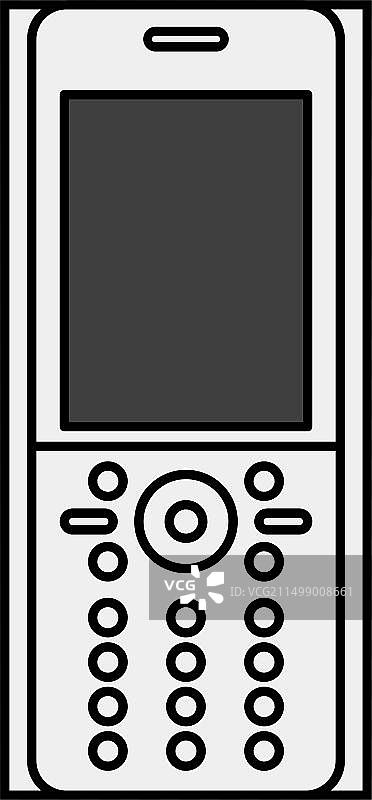 老式按键直板手机图片素材