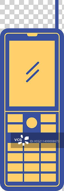 老式按键直板手机图片素材