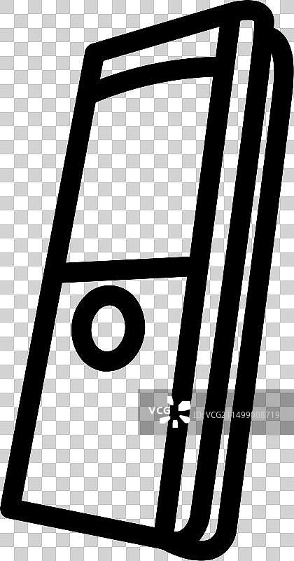 老式按键直板手机图片素材