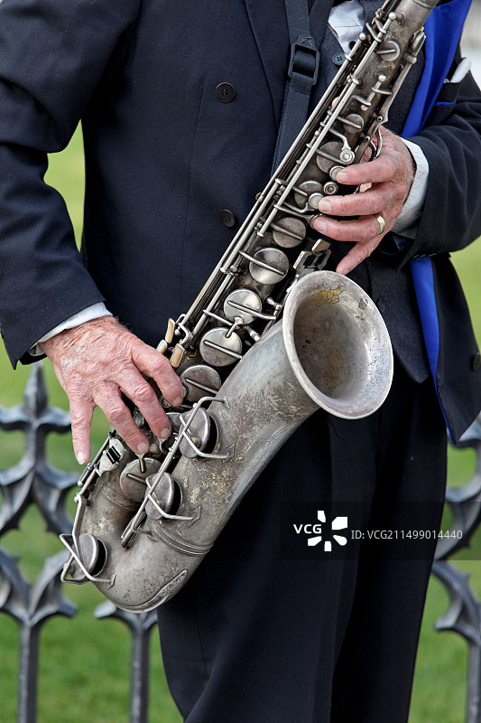 布拉格老城区街头音乐家图片素材