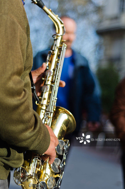 马德里街头的音乐人图片素材