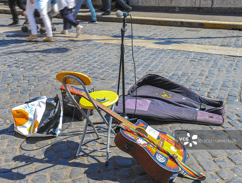 意大利罗马街头音乐家配件图片素材