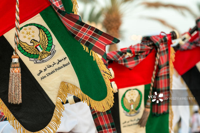 阿布扎比警察乐队音乐家风笛banner图片素材