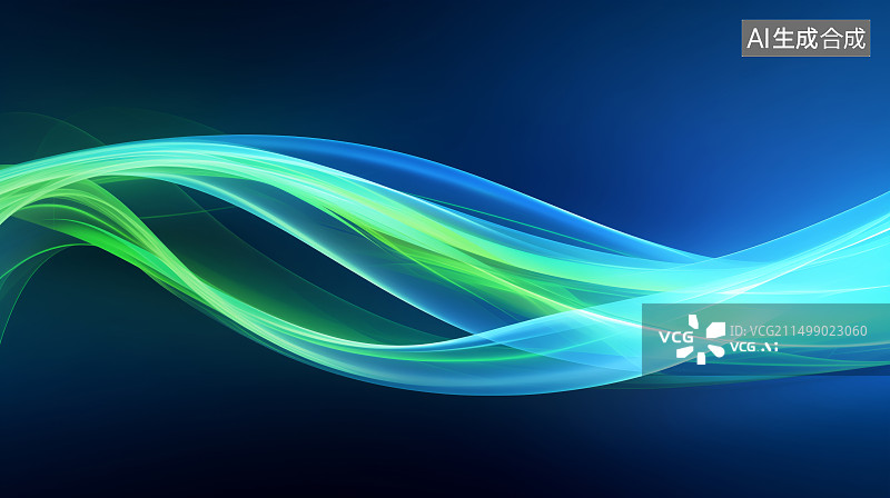 【AI数字艺术】清新风格抽象线条 壁纸图片素材