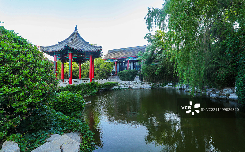 山东济南夏日风光图片素材