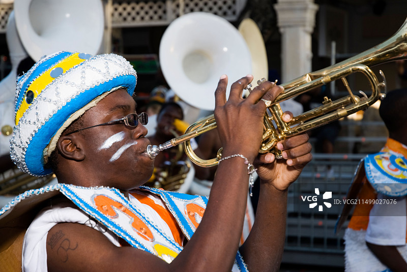 巴哈马拿骚的狂欢节音乐家（2011年元旦）图片素材