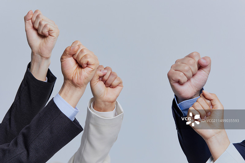 商务，西装，拳头，合作，决心，团队合作图片素材