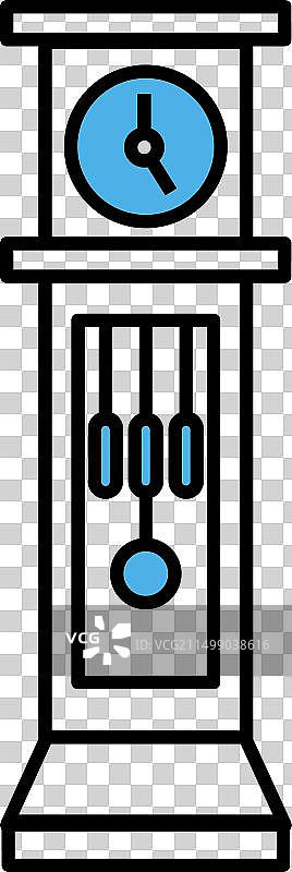 落地钟图片素材