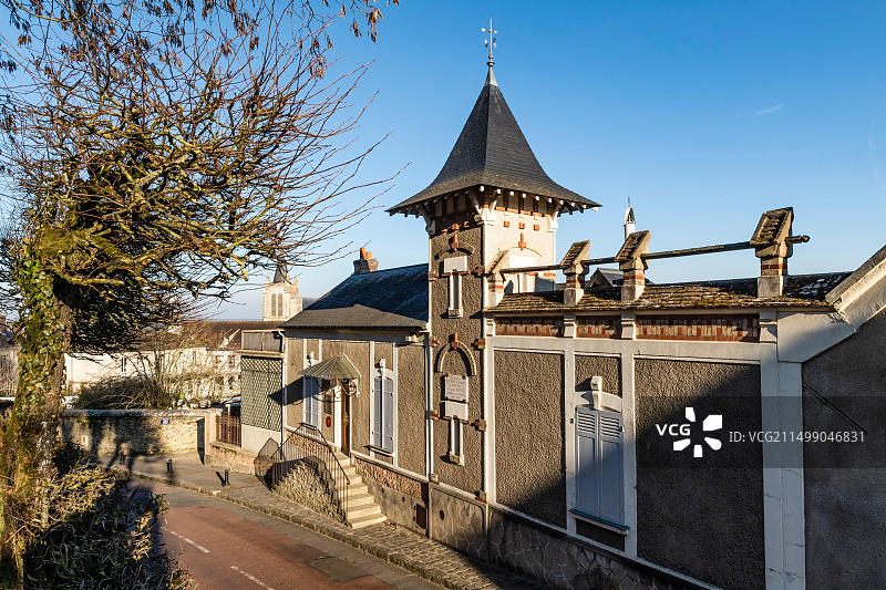 法国伊夫林省蒙福尔拉莫里莫里斯·拉威尔故居图片素材