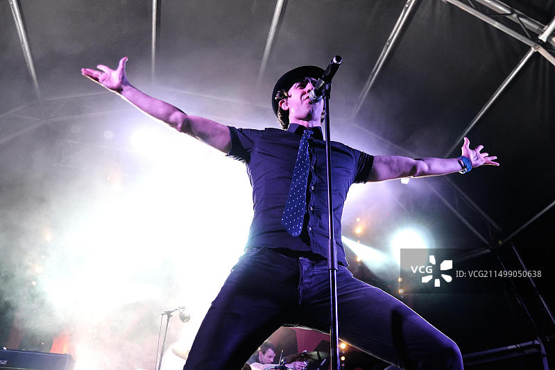 Maximo Park乐队在西班牙巴塞罗那演出图片素材