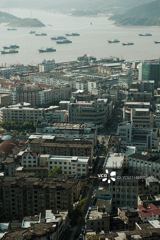 俯瞰象山石浦渔港图片素材