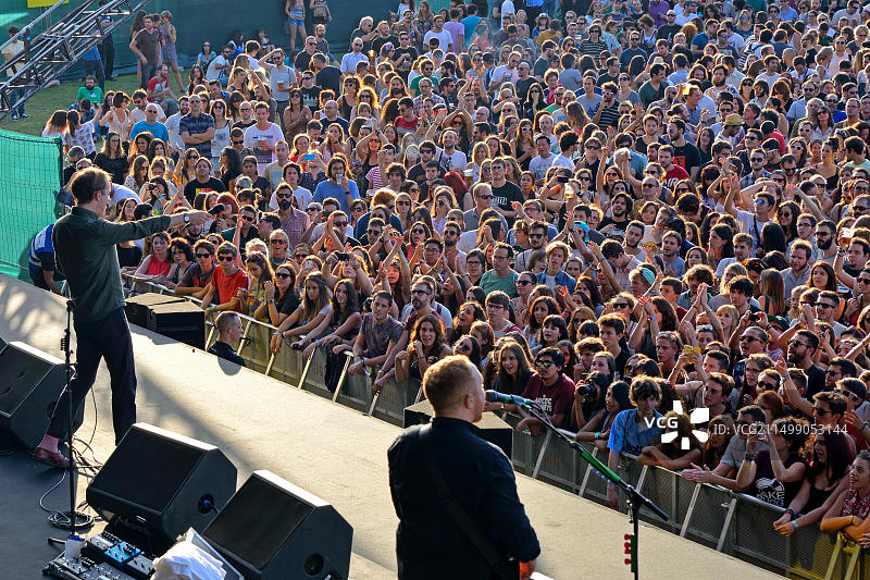 马德里Dcode音乐节：孟买自行车俱乐部乐队演唱会图片素材