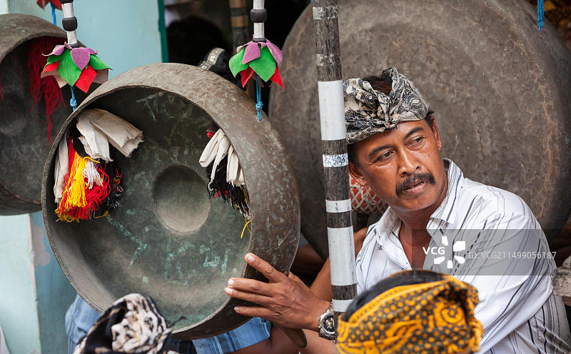印度尼西亚巴厘岛的甘美兰乐队图片素材