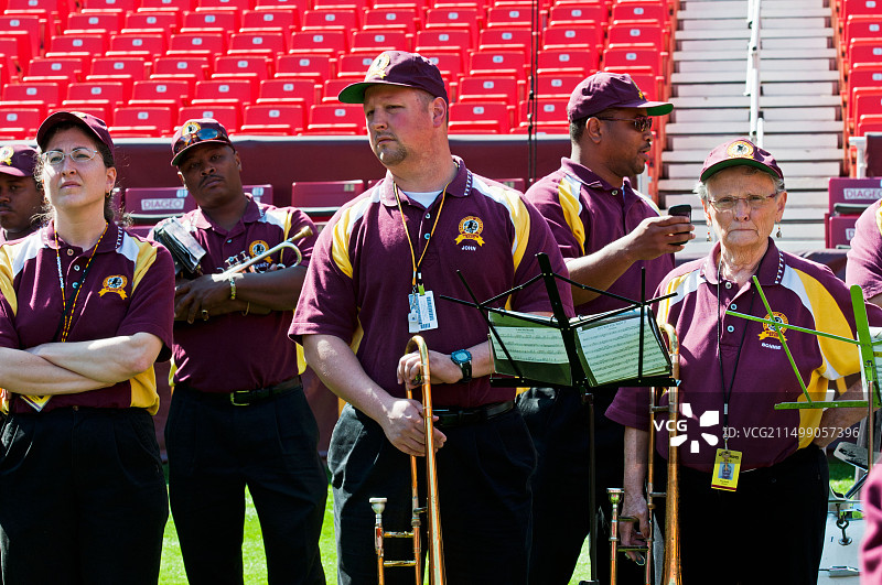 华盛顿红皮队军乐队图片素材
