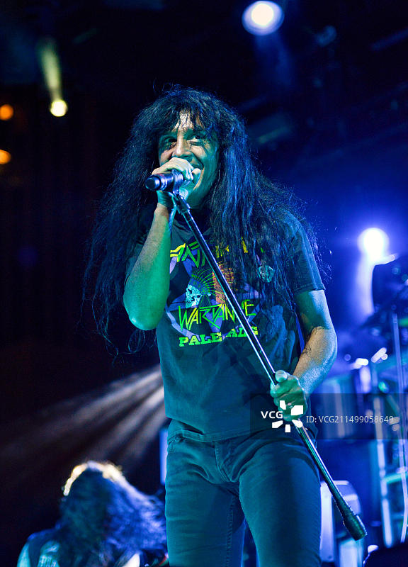 拉斯维加斯“Las Rageous”音乐节上的炭疽乐队图片素材