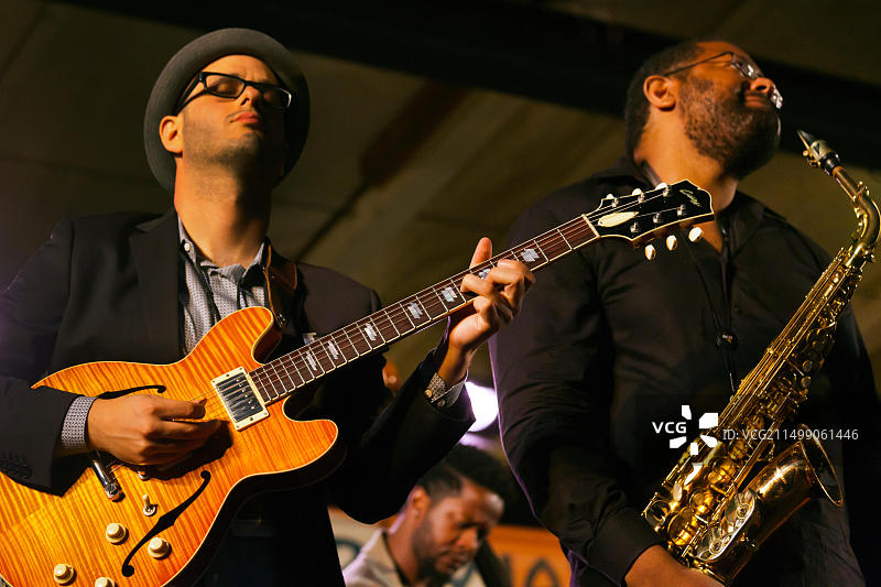 克里奥尔之魂在加利福尼亚蒙特雷爵士音乐节上表演图片素材