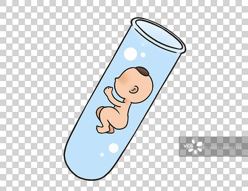 试管婴儿手绘元素图片素材