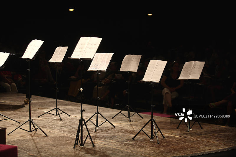 音符架，印度马哈拉施特拉邦孟买图片素材