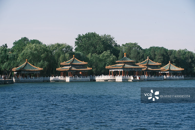 北海五龙亭图片素材