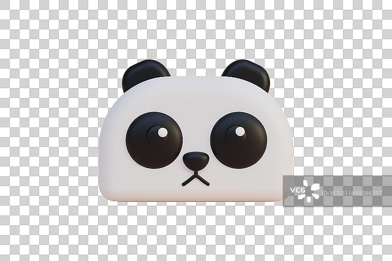 3D立体卡通小熊建模头像表情图片素材