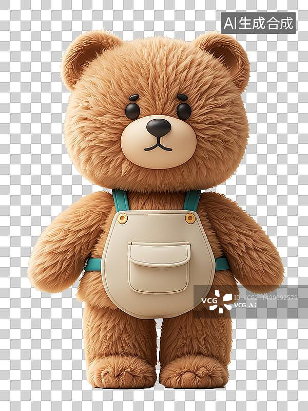 【AI数字艺术】毛绒小熊图片素材