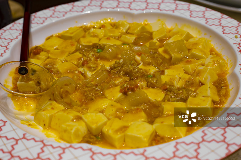 花胶蟹黄豆腐图片素材